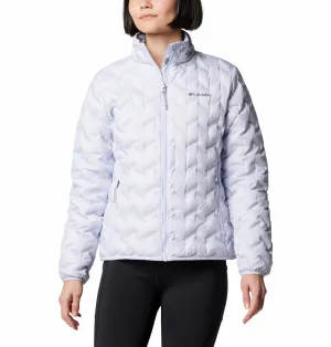 Columbia Women Purple Delta Ridge II Down Jacket astronauts Adjustable Hem System