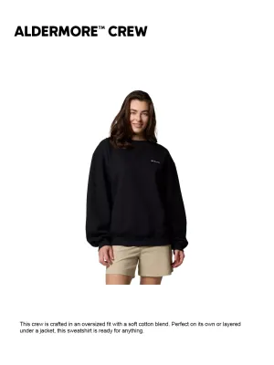 Columbia Women Black Aldermore Crew Sweatshirt Inventory suitable for winter sports