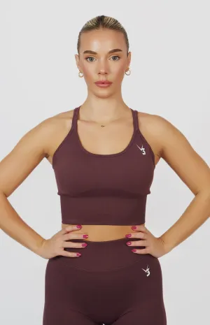 Ventilation Panels Form Seamless Strappy Sports Bra - Plum Purple