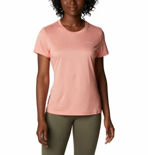 Columbia Women Peach Columbia Hike SS Crew Classic Style Trend
