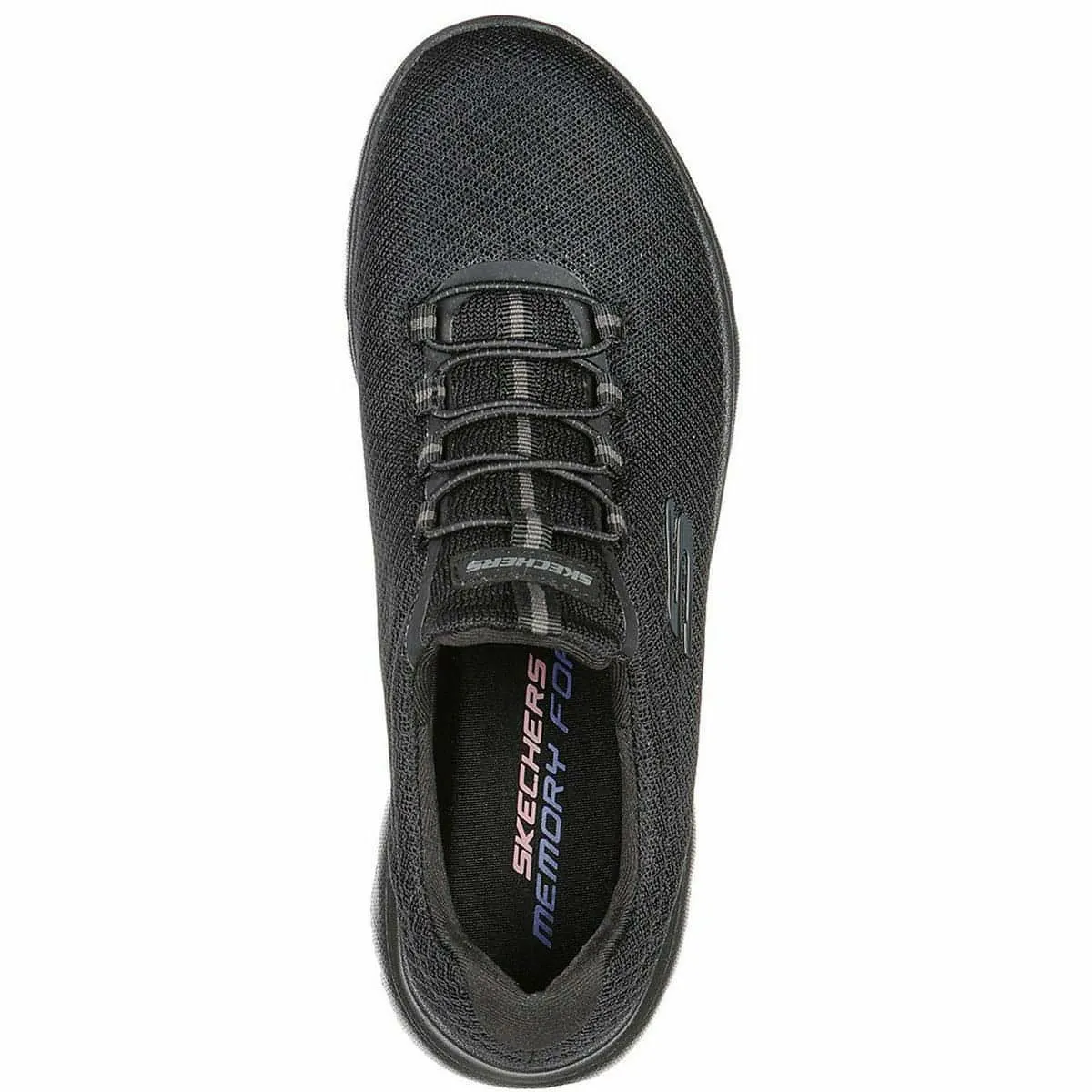 Flexibility Feature Strap Mode Skechers Summits Womens Training Shoes - Black