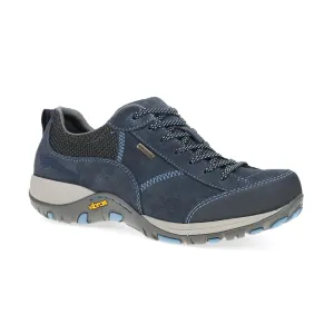 Women's Paisley Navy Suede Waterproof Rain Safe