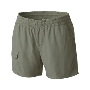 Travel Shorts Columbia Women Green Silver Ridge Pull On Short (Sun Protection)