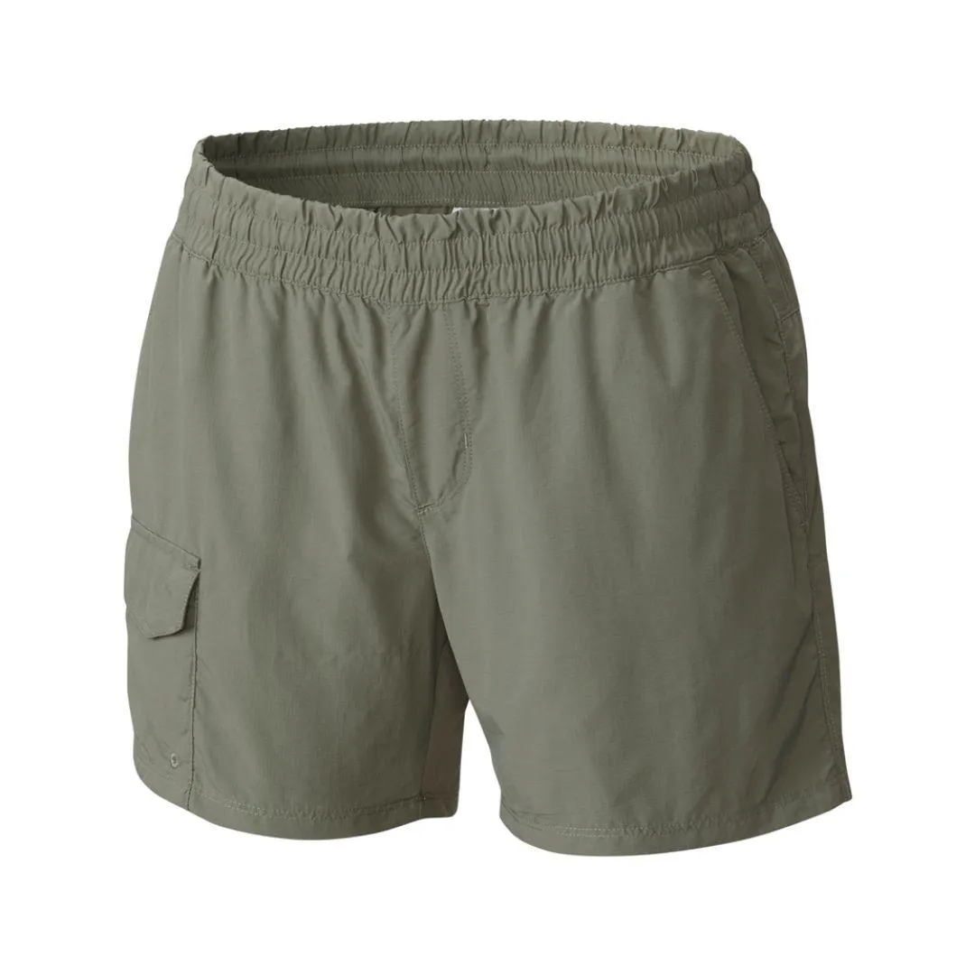 Travel Shorts Columbia Women Green Silver Ridge Pull On Short (Sun Protection)
