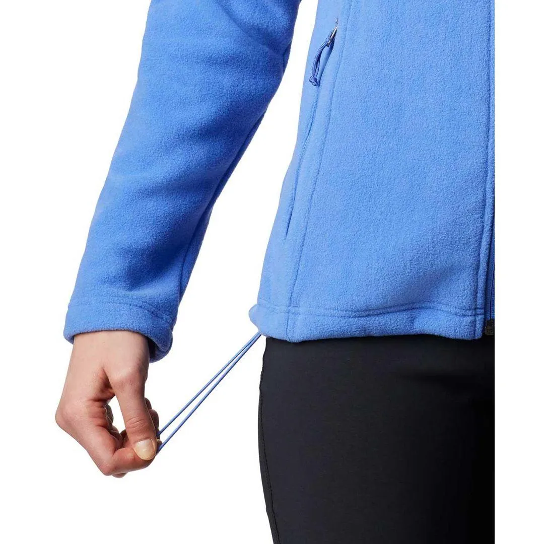 Columbia Women Blue Fast Trek II Jacket City Streets Mesh Backed Hood