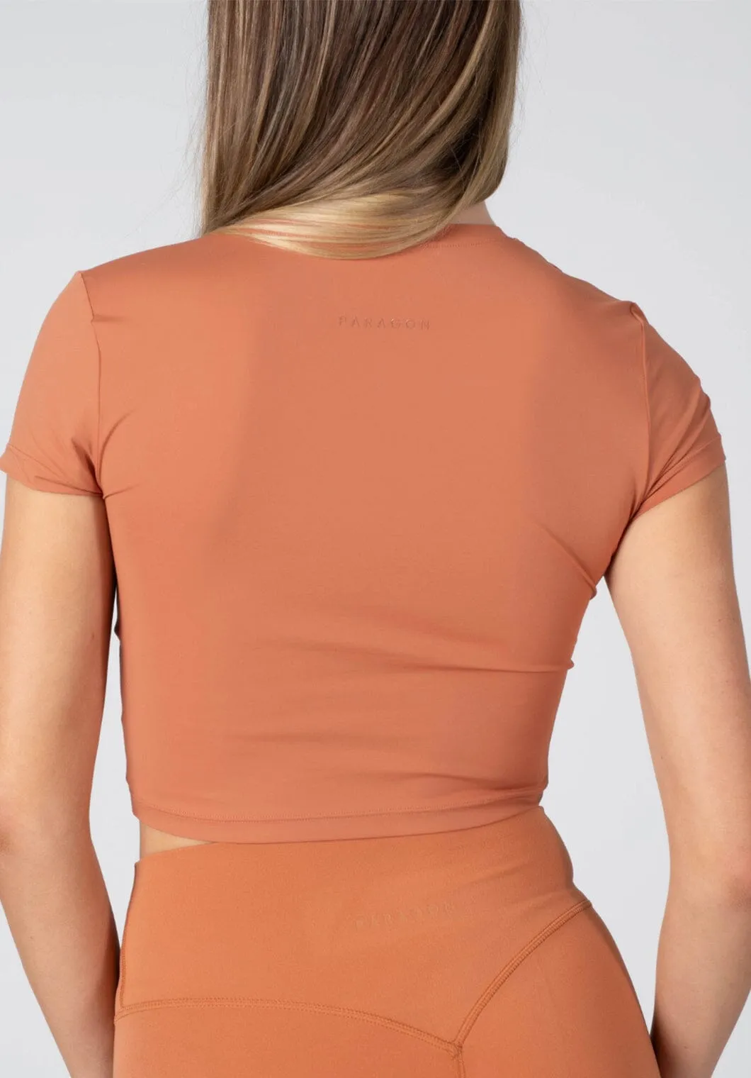 LiteSpeed Short Sleeve Crop Fawn Essential Fashion