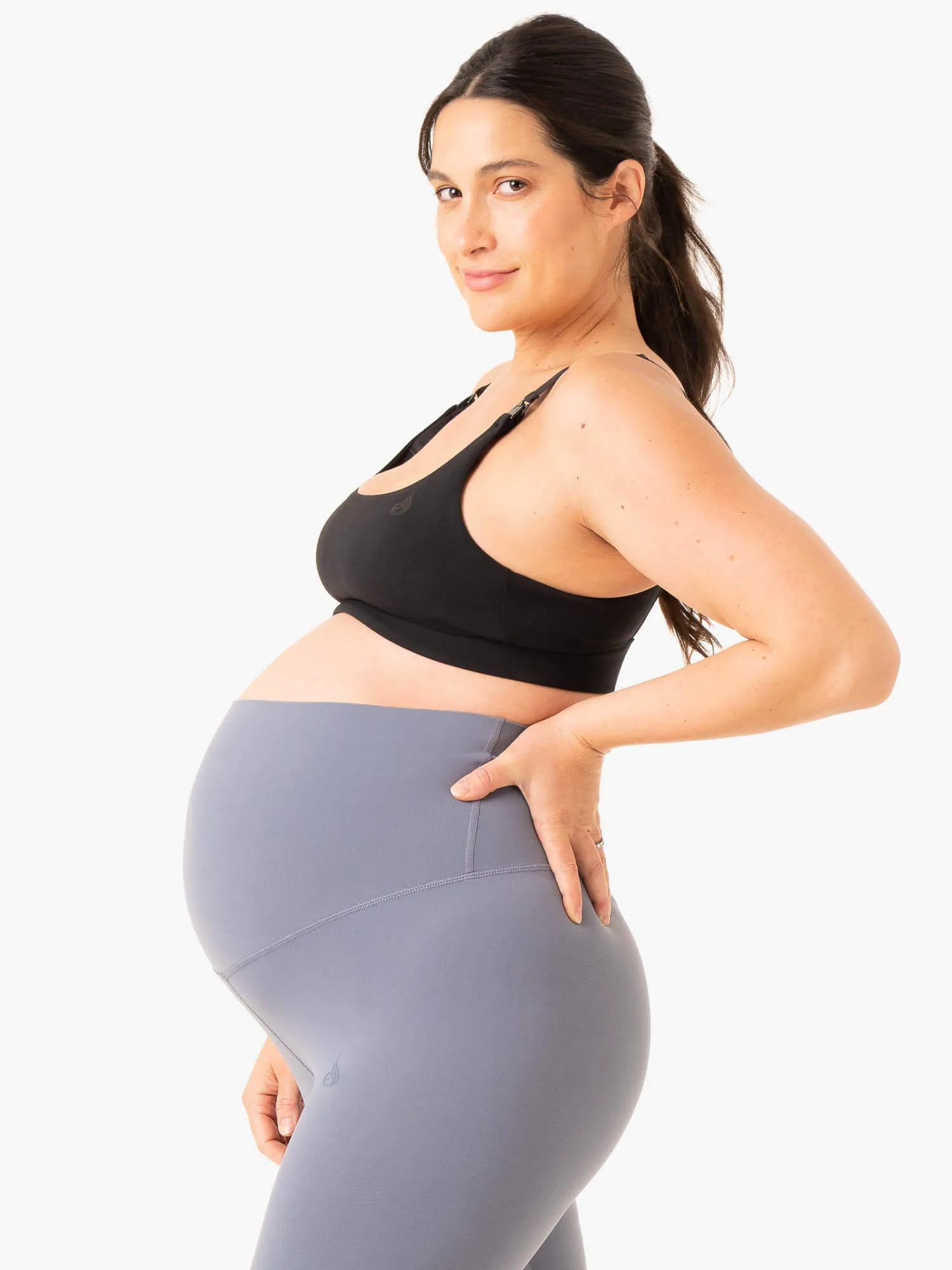 Active Bump Sports Bra - Black Turtleneck seams