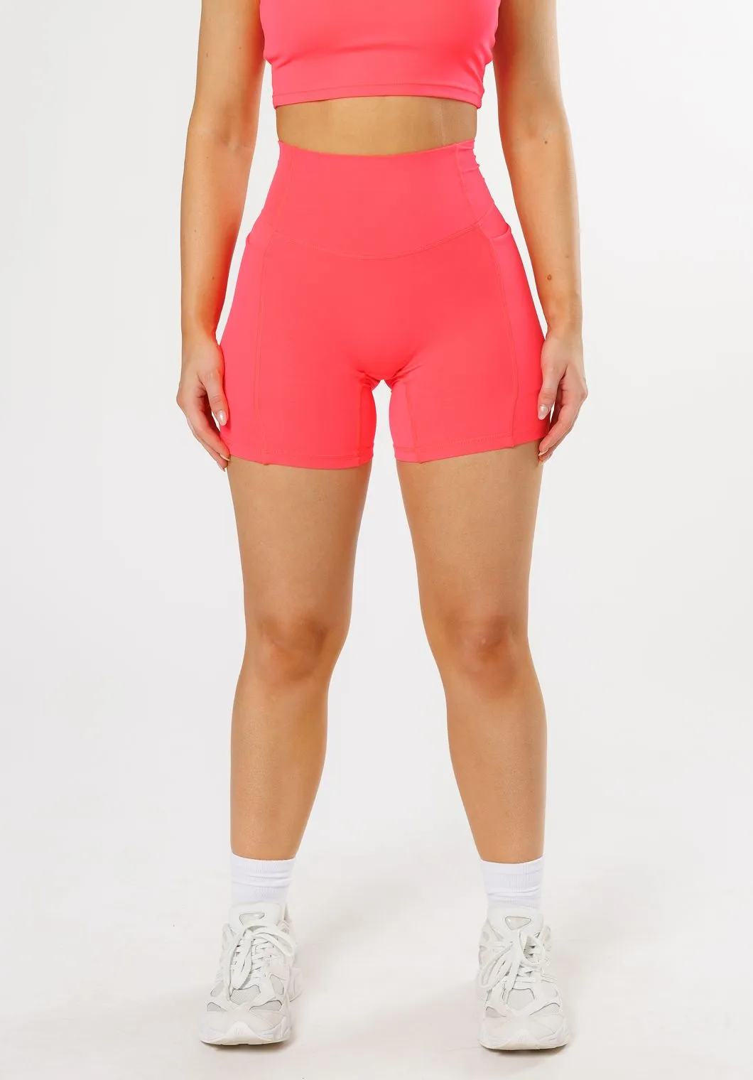 Weekend Comfort Non slip grip RecStretch Empower Sculptseam?  Plus Pocket Short 6?? Hot Tropic
