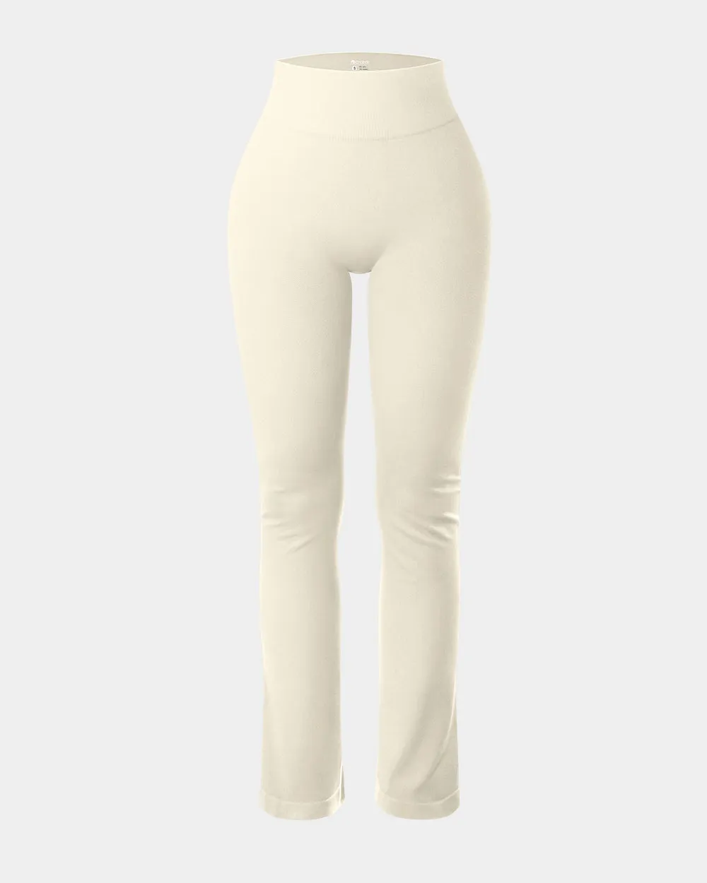 Ribbed Seamless Workout High Waist Athletic Straight Leggings Smart Wear