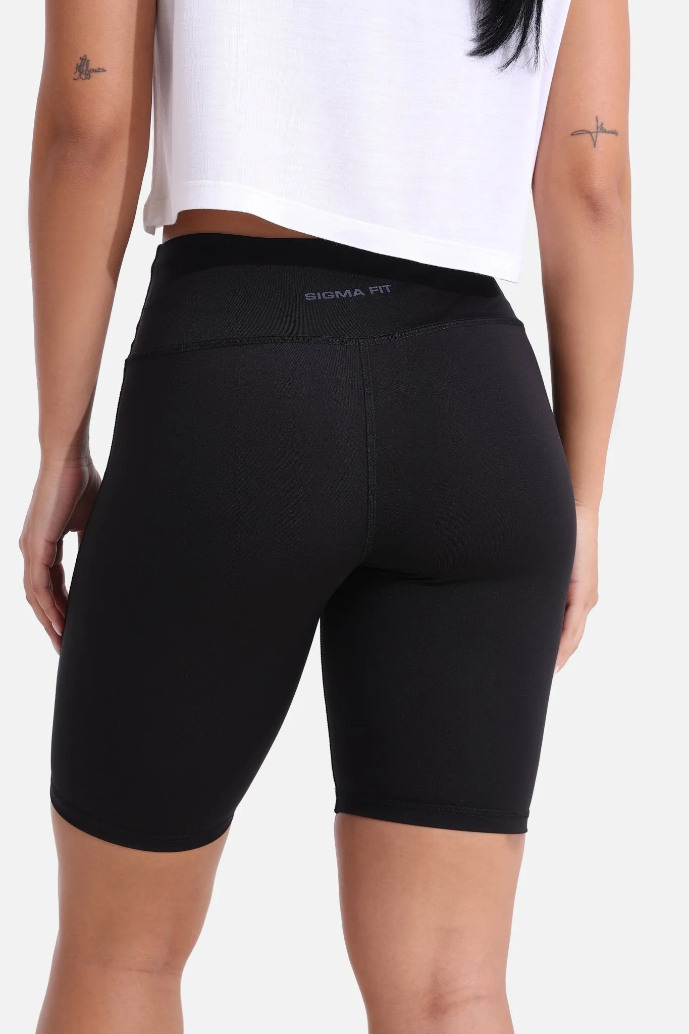 Fashionable Look Fashion Accessory Essential Biker Short Black