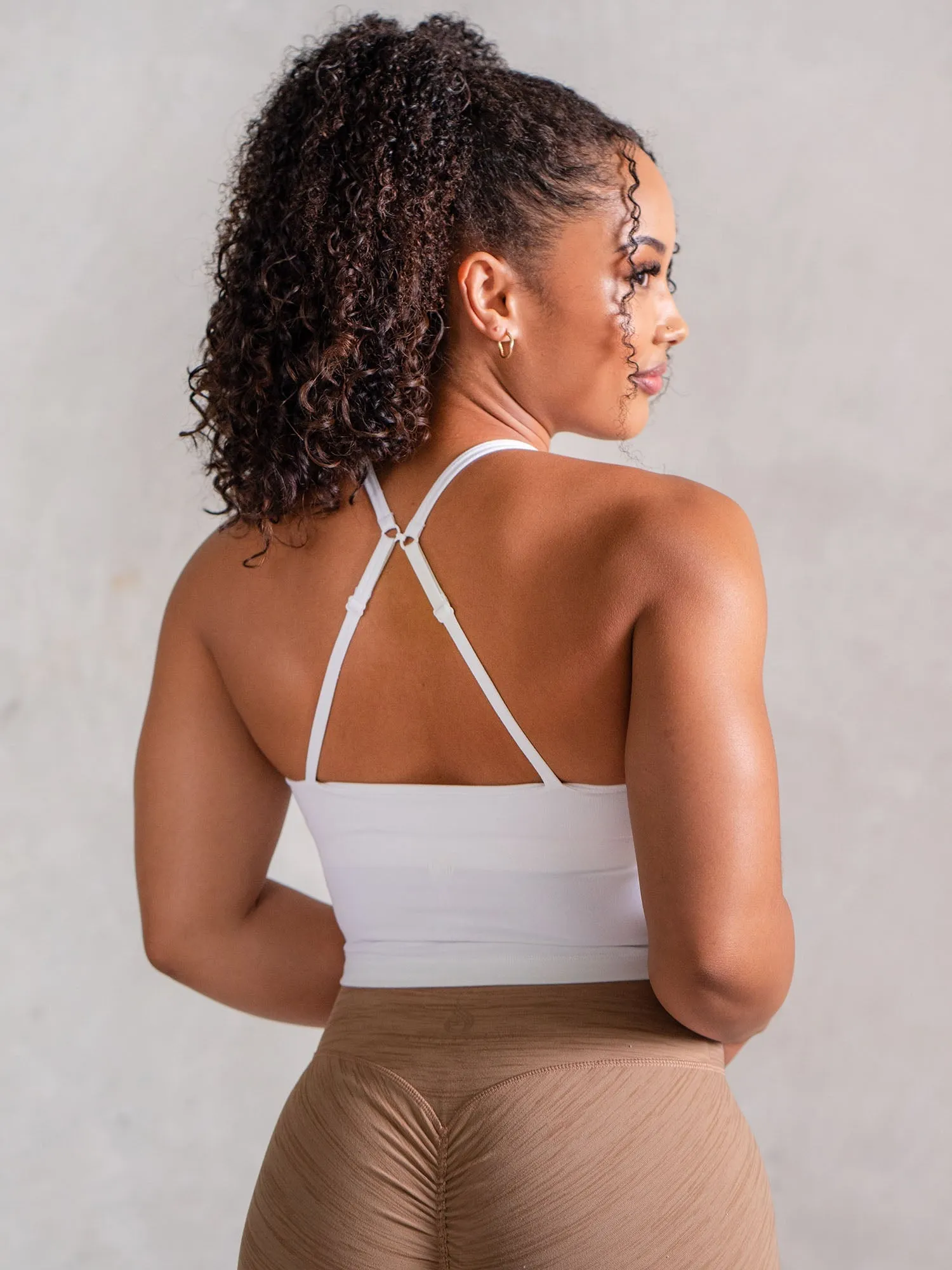Plus size seams Secure Band NKD Embody Tank Bra - White