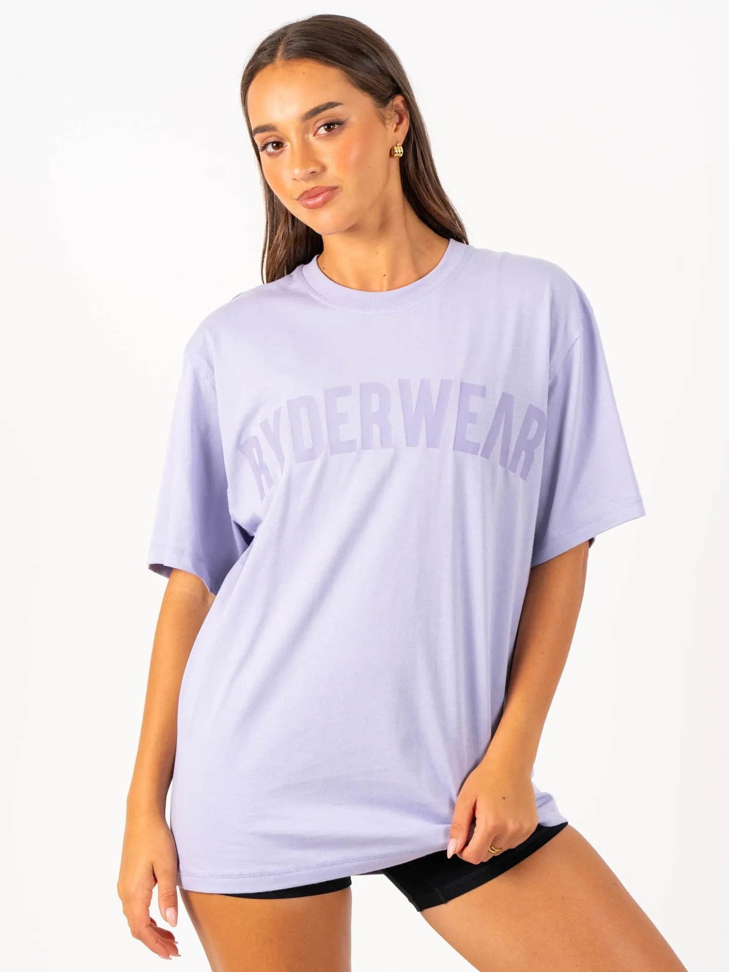 Comfortable clothing UV Protection Fabric Force Oversized T-Shirt - Lavender