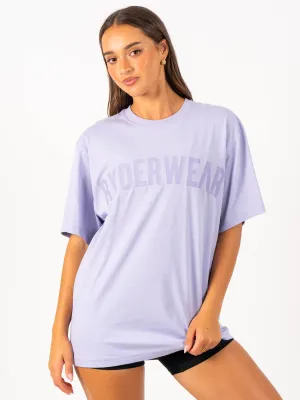 Force Oversized T-Shirt - Lavender Soft and durable Ribbed Neckline