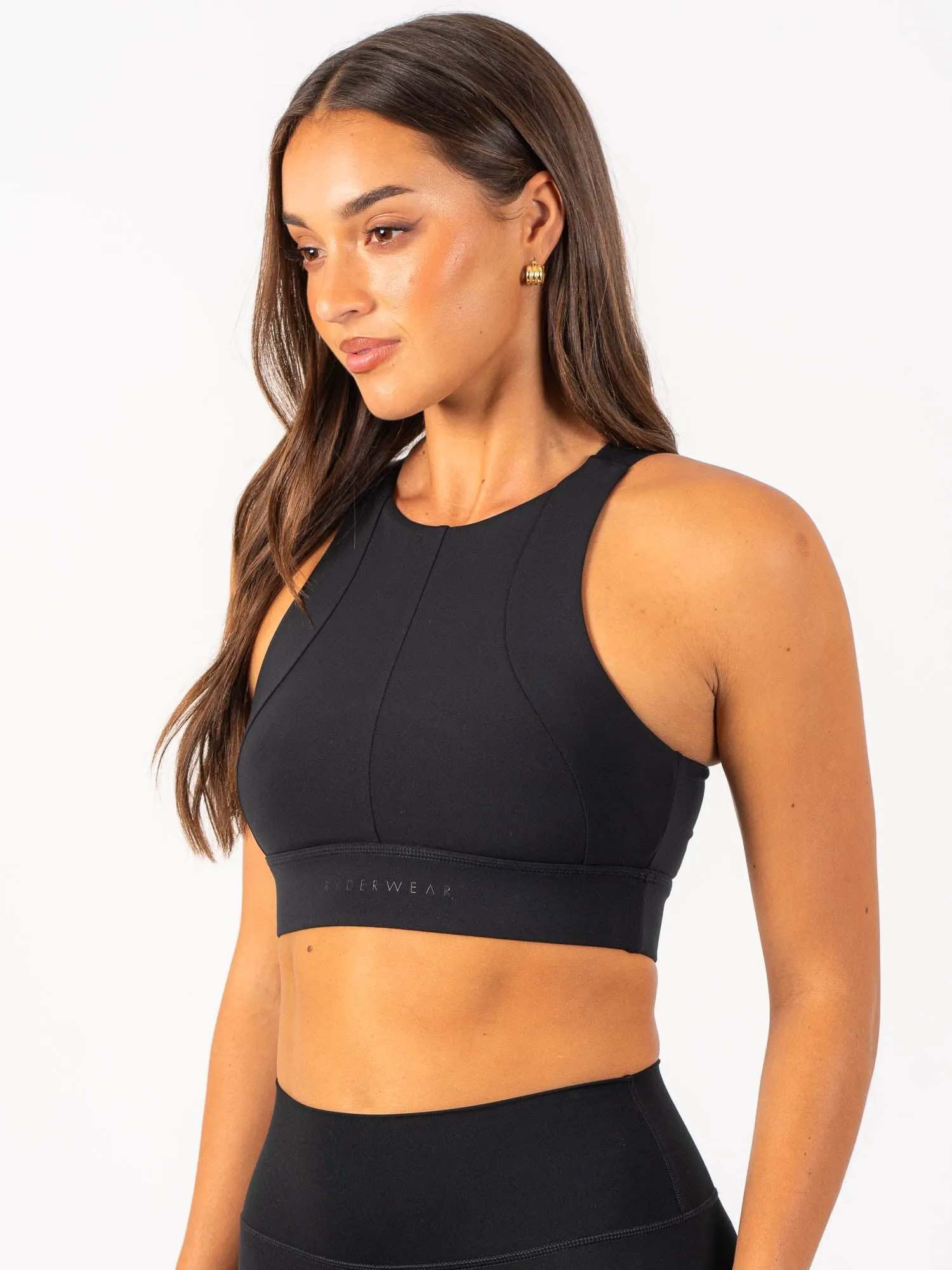 Soft Cup Back support Reset High Impact Sports Bra - Black