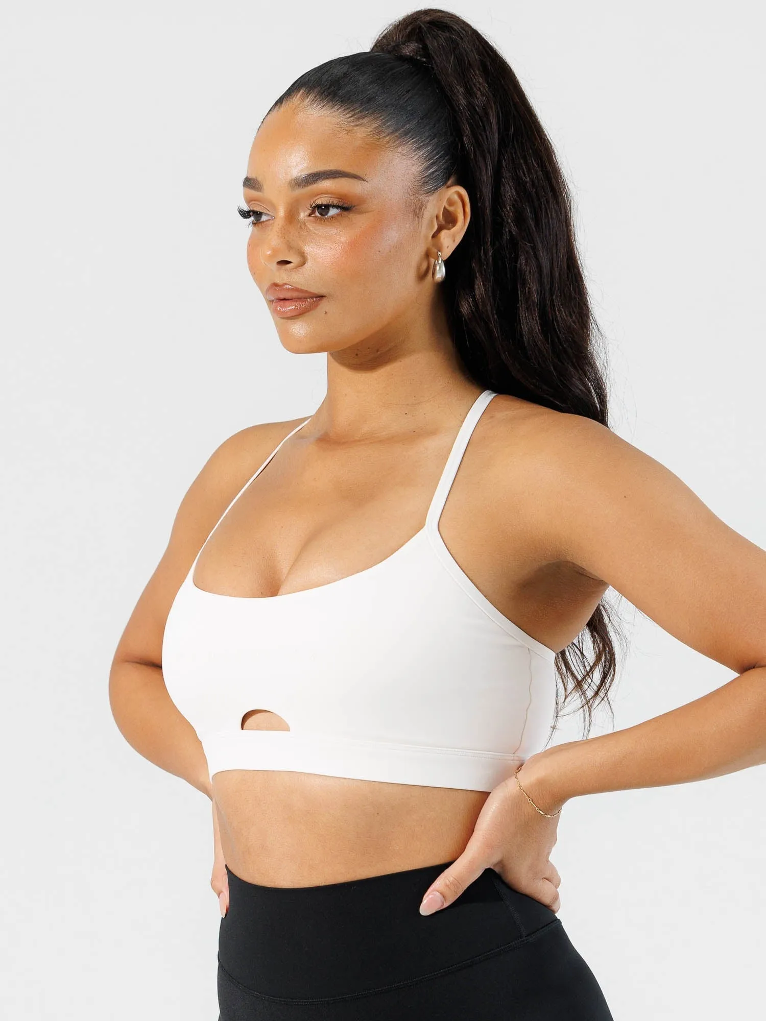 Moisture-wicking fabric NKD Staples Bra - Off White