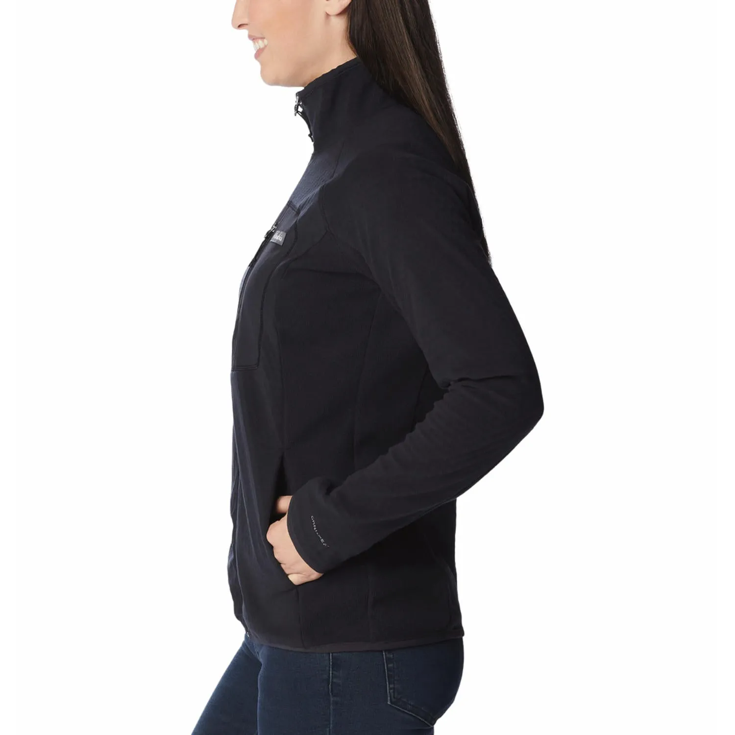 Hardware suitable for city tours Columbia Women Black Outdoor Tracks Full Zip II
