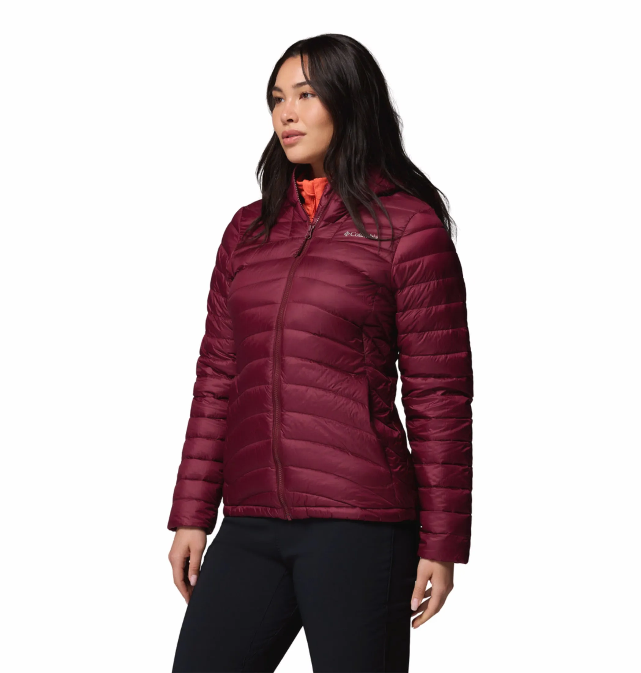 Performance Layer Columbia Women Maroon OmniShield Corelite Down Jacket
