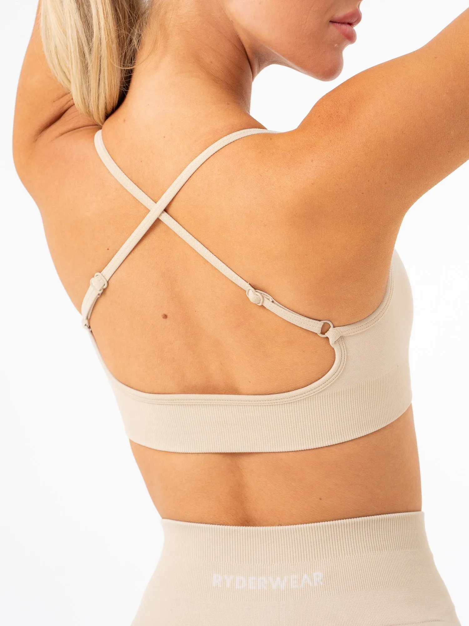 Lift 2.0 Seamless Sports Bra - Sand Pink active clothing Soft Material