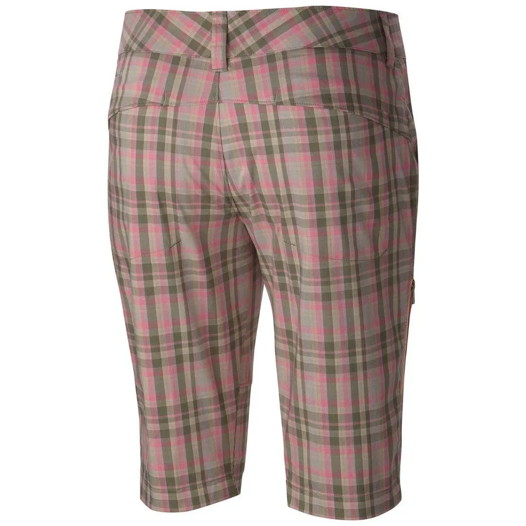 Ergonomic Curved Seams Light Stretch Columbia Women Red Saturday Trail II Plaid Short (Sun Protection)