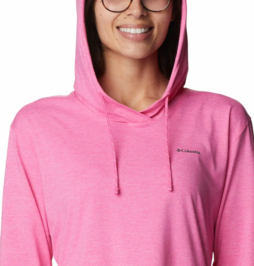 Cozy Touch Columbia Women Pink Sun Trek Hooded Pullover (Sun Protection)