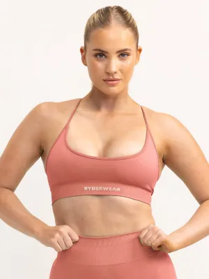 Easy Closure Lift 2.0 Seamless Sports Bra - Dusty Pink
