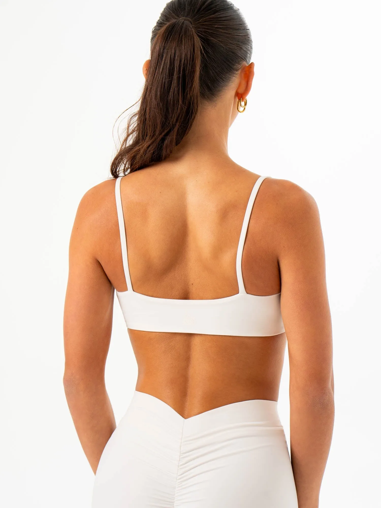 Square neck seams Snapped seams NKD Core Bra - Vanilla