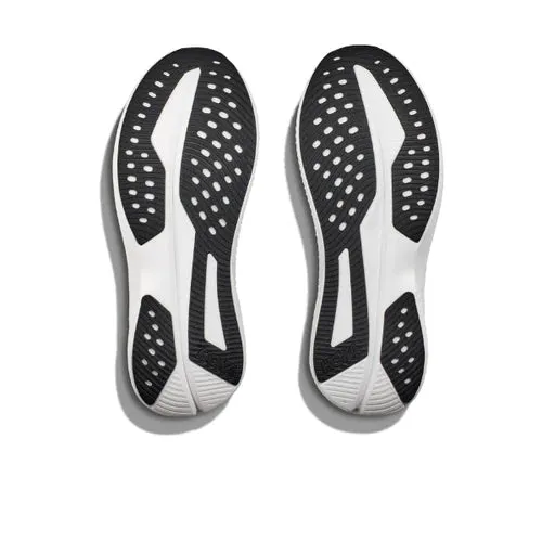 HOKA Women's Mach 6 (Medium Width) Black/White Anti Odour Tech cross - country runner