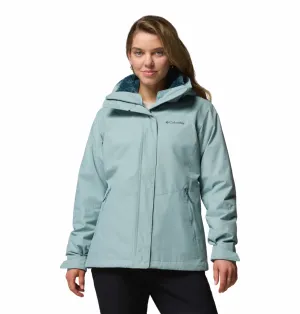 Anti Pill Treatment Outdoor Apparel Columbia Women Blue OmniHeat Reflective Bugaboo III Fleece Interchangeable Jacket