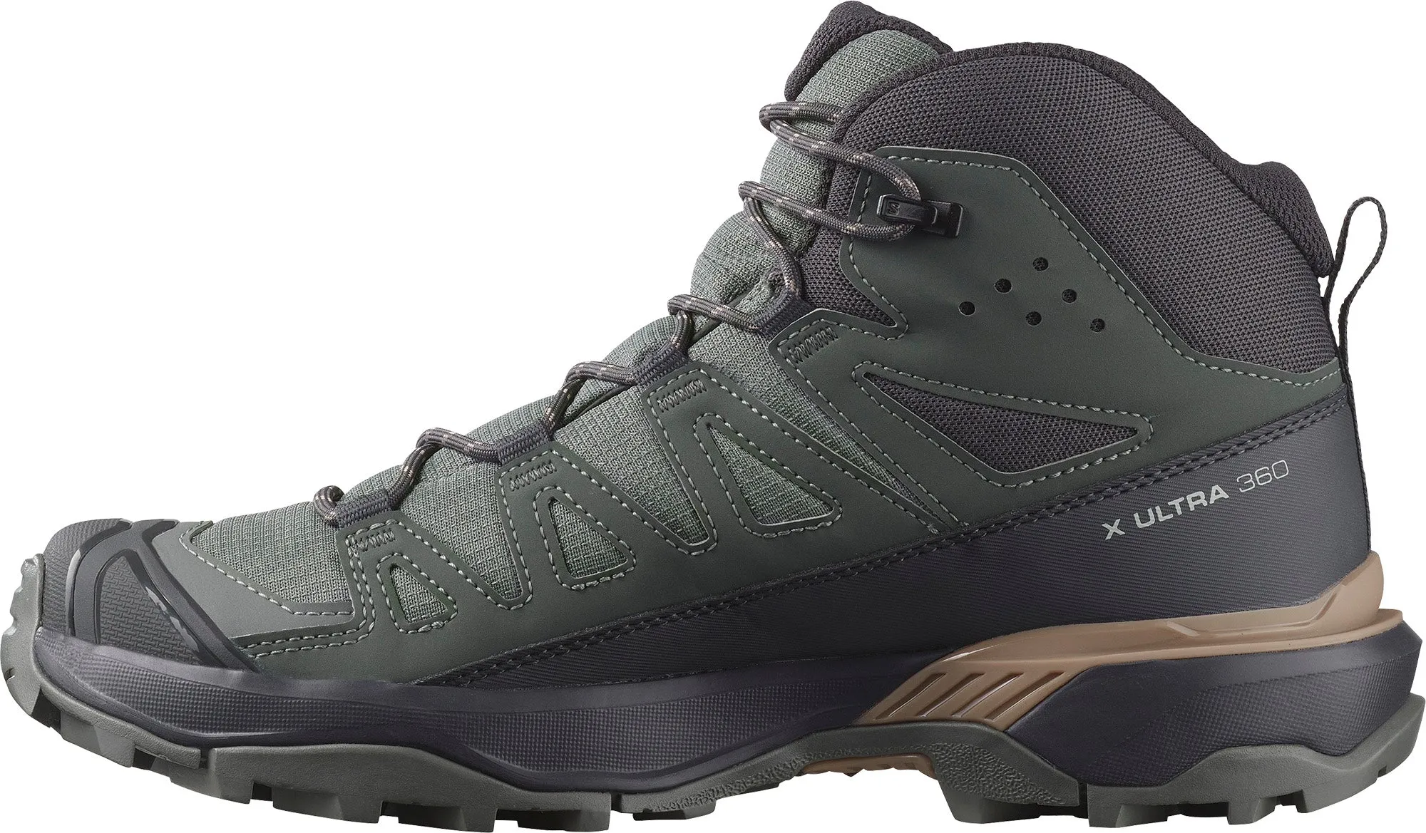 Comfort Slope Salomon X Ultra 360 Mid GORE-TEX Womens Walking Boots - Green