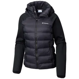Columbia Women Black Explorer Falls Hybrid Jacket Windproof Shell Trust