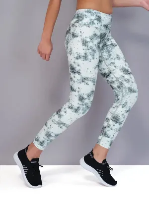 Loose Fit Plus Size Effortless Active Wear Women Printed Slim Fit Tights with TECHNO COOL