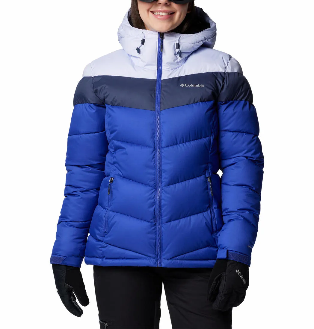 High Collar Fit Generation Columbia Women Blue Abbott Peak II Insulated Jacket
