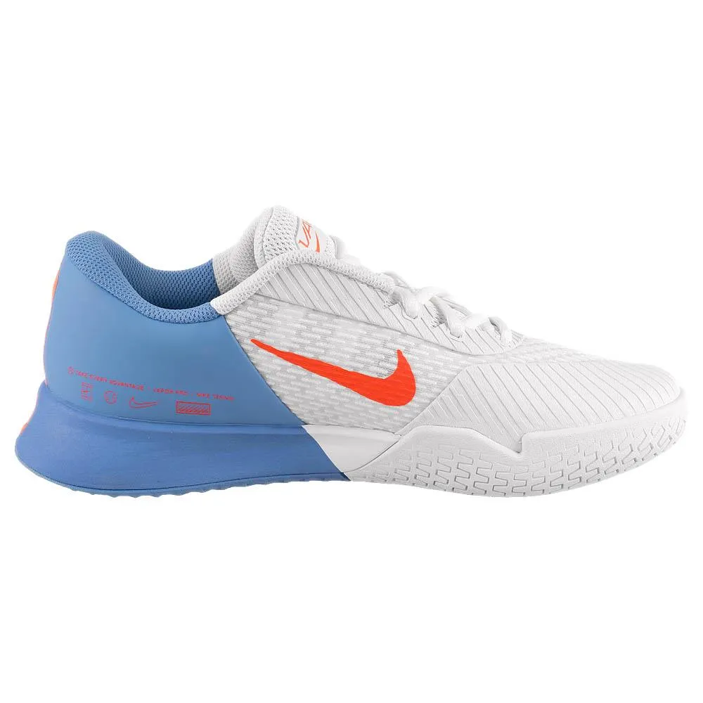 Nike Women's Air Zoom Vapor Pro 2 - White/Royal Pulse Ankle Ease Low Profile