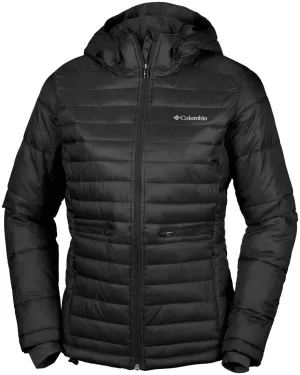 Columbia Women Black Powder Pillow Jacket Breathable Mesh Panels