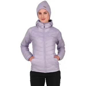 Columbia Women Purple Snow Country Hooded Jacket Double Stitched Seams