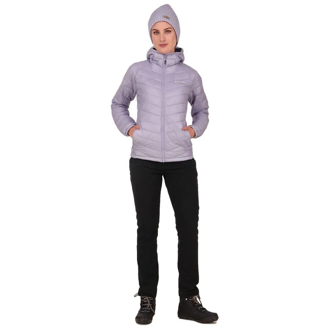 Columbia Women Purple Snow Country Hooded Jacket Rain Resistant Layered Insulation