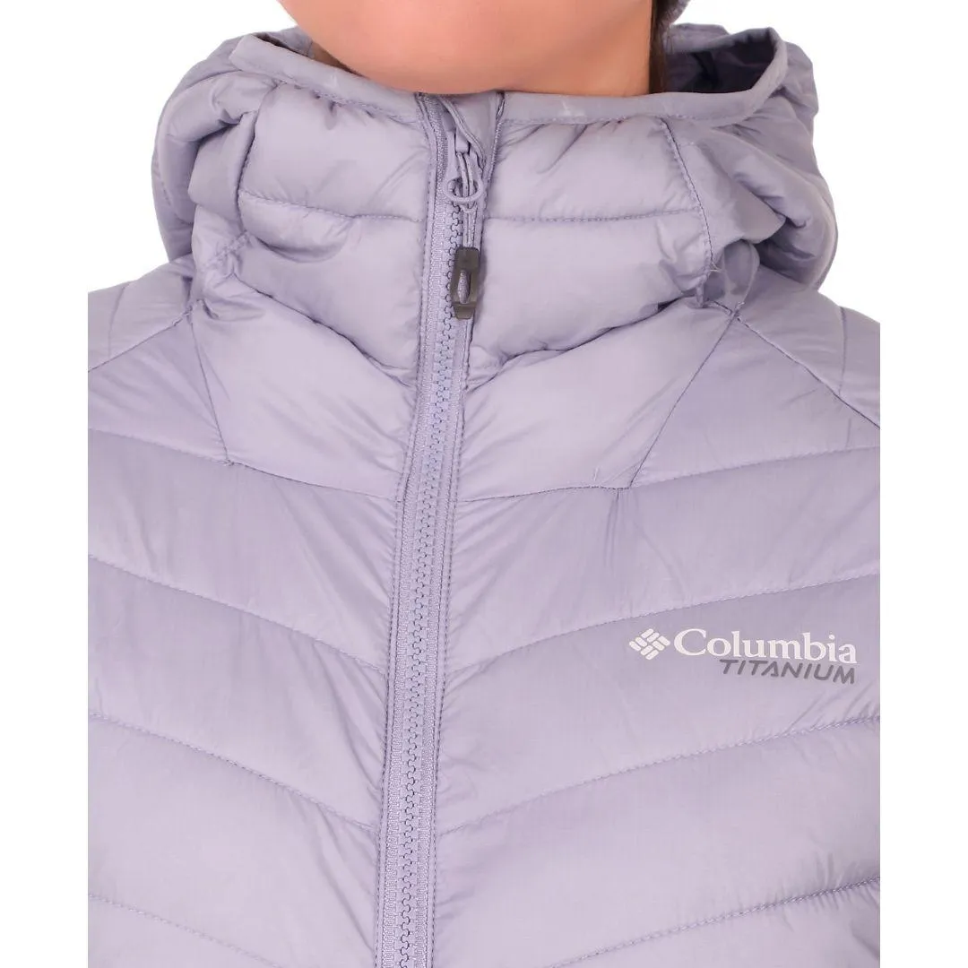 Smooth Texture Columbia Women Purple Snow Country Hooded Jacket