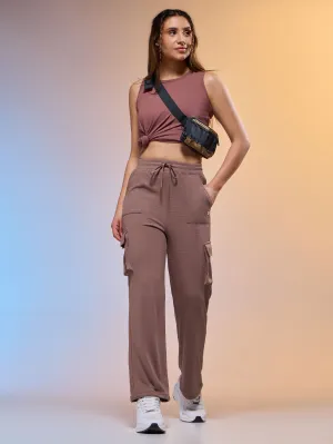 Running Pants Capri Ultra Light Weave Women Solid Straight Fit Cargo Trackpants with TECHNOCOOL 