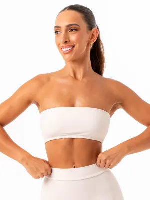 NKD Bandeau - Off White Wide straps seams