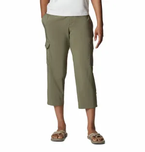 Wool blend Columbia Women Green Silver Ridge Utility Capri (Sun Protection)
