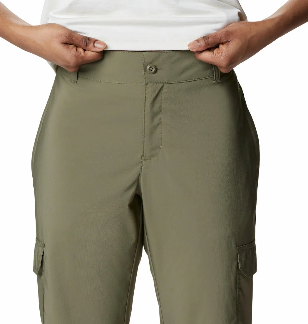 Columbia Women Green Silver Ridge Utility Capri (Sun Protection) Warm Look