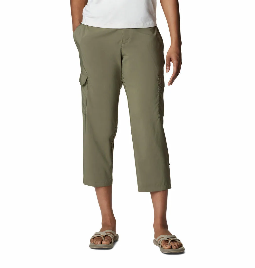 Wool blend Columbia Women Green Silver Ridge Utility Capri (Sun Protection)