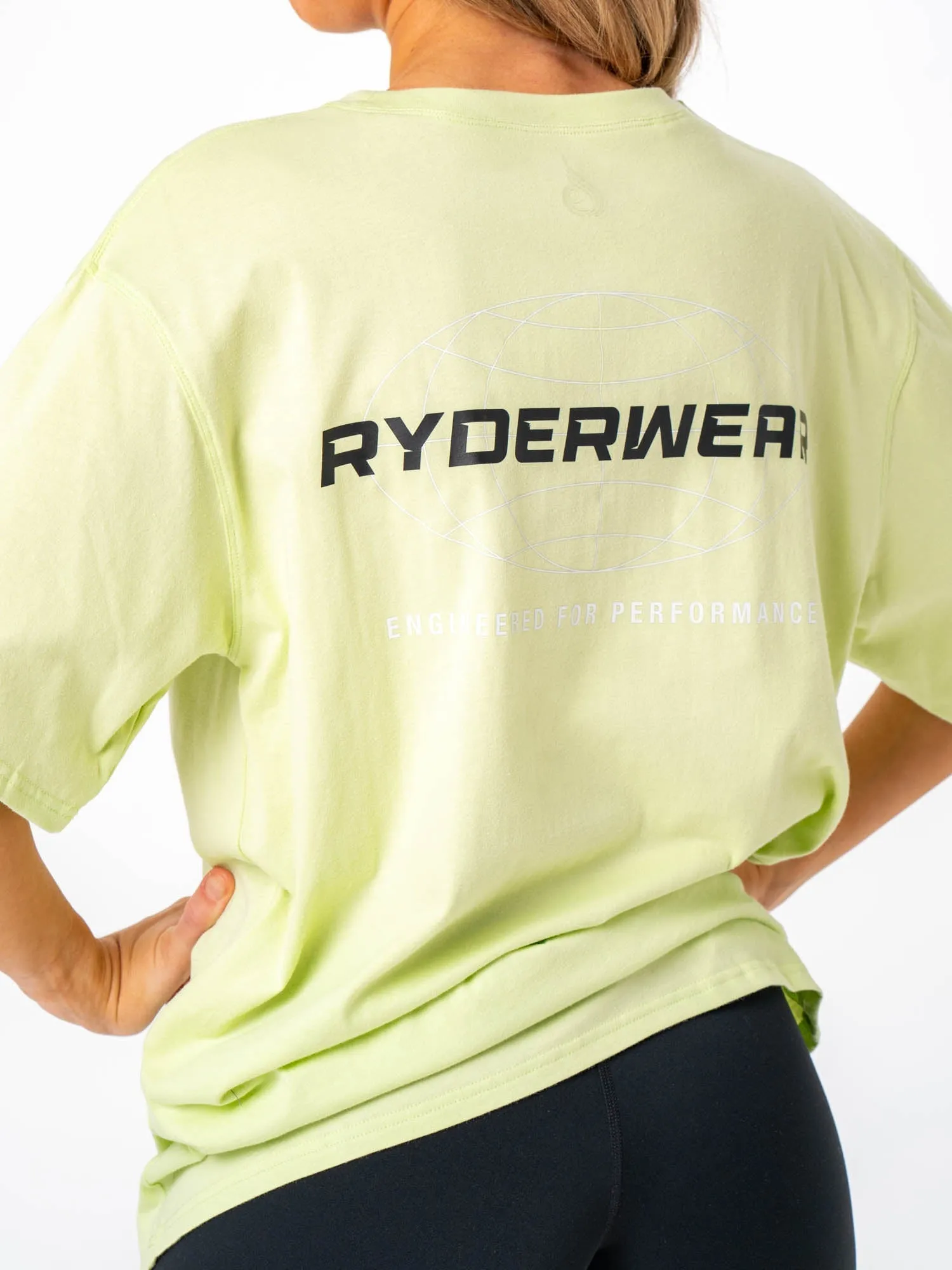 All-Day Wear Energy Oversized T-Shirt - Lime
