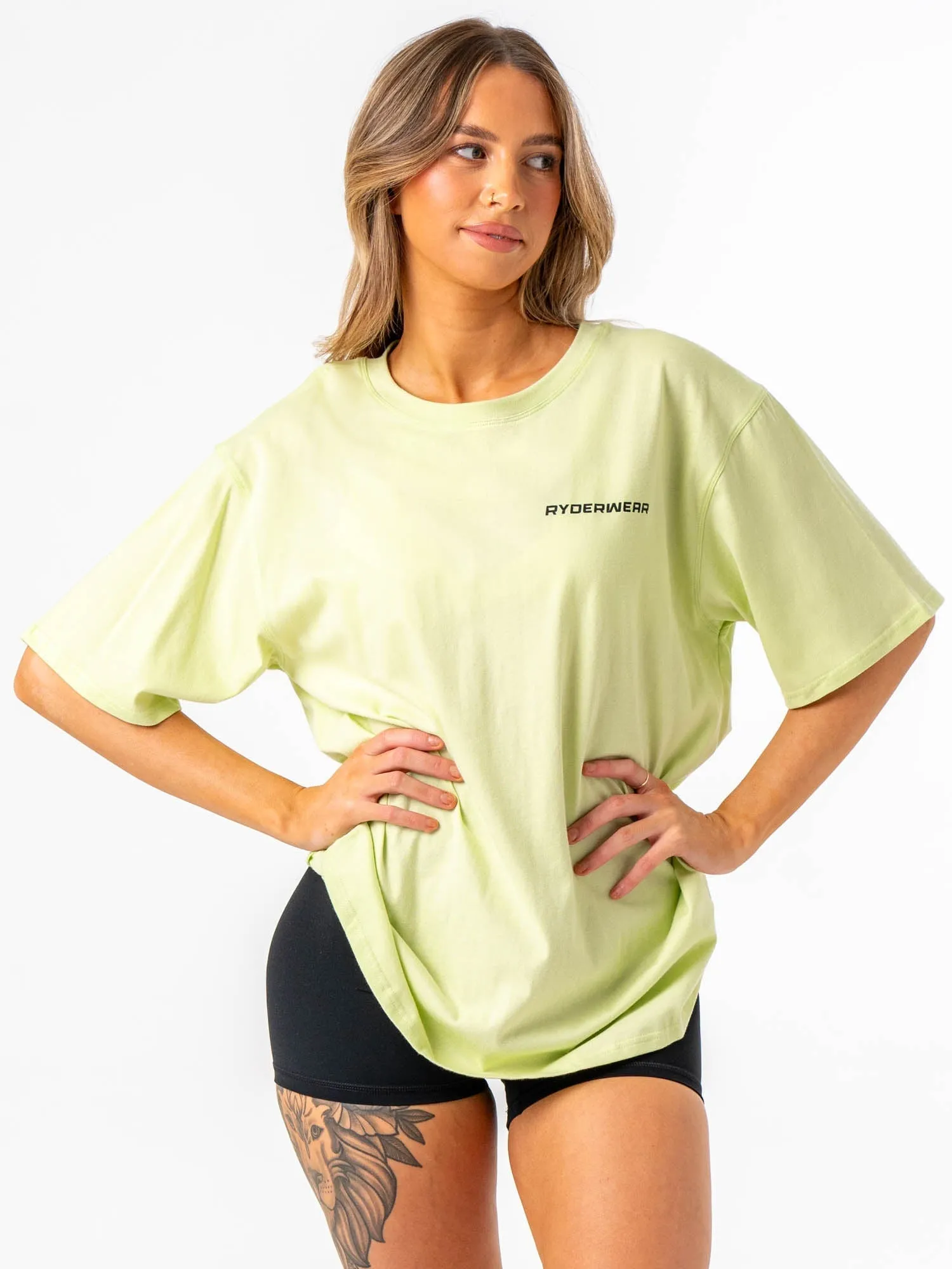 Workout Gear Energy Oversized T-Shirt - Lime