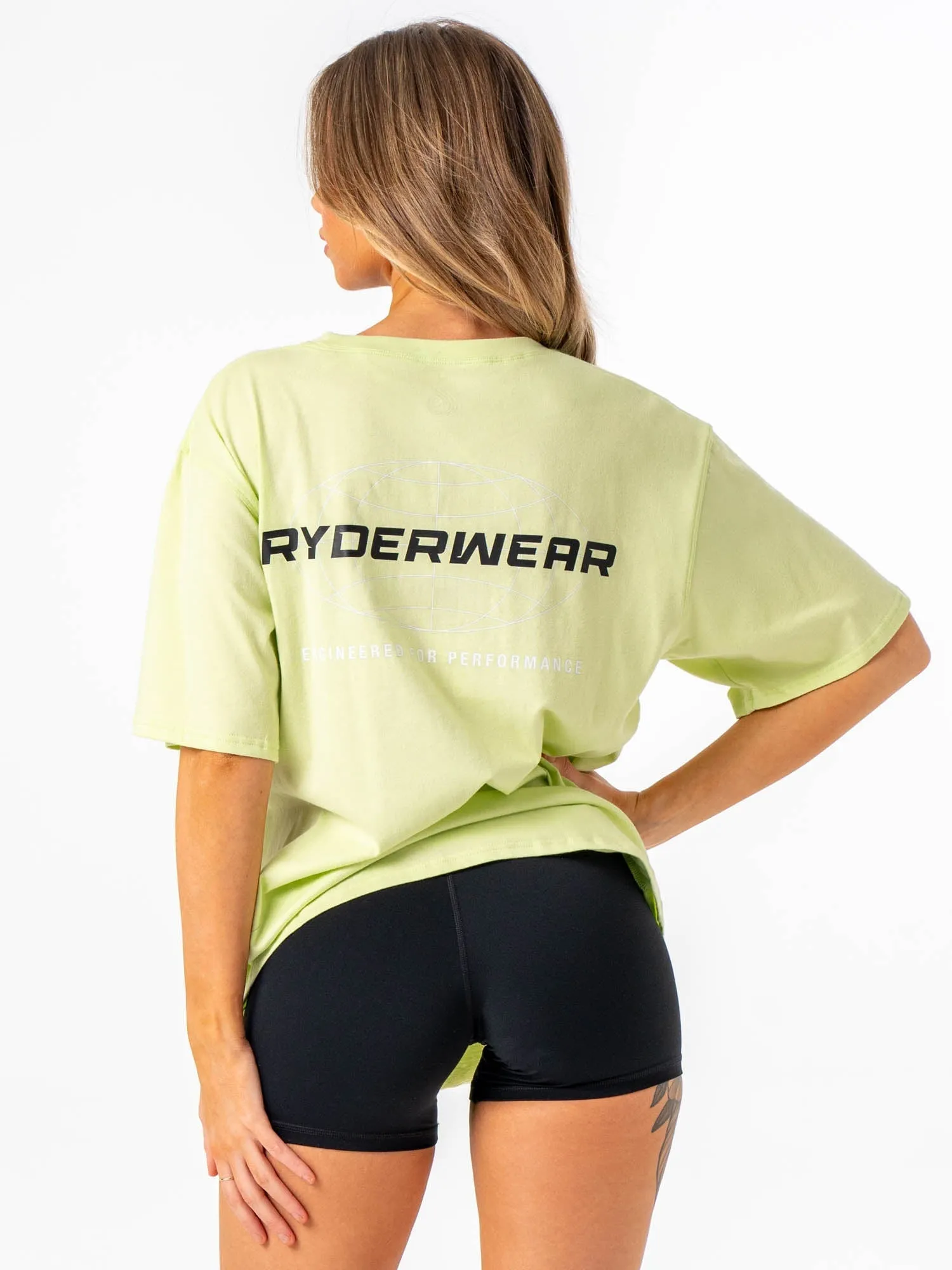 Energy Oversized T-Shirt - Lime Perfect Fit Wear