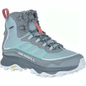 Wide Toe Box Option Grip Strong Merrell Moab Speed Thermo Mid Waterproof Womens Walking Boots - Grey