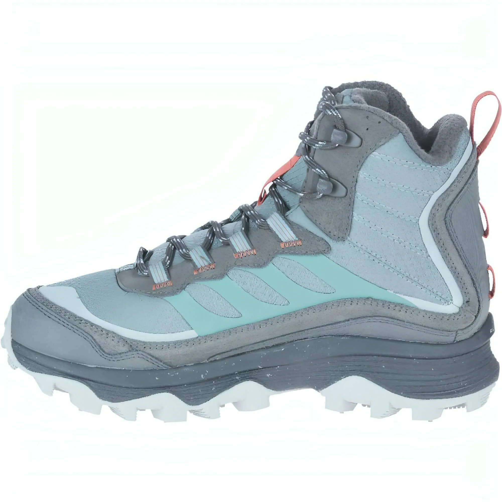 Merrell Moab Speed Thermo Mid Waterproof Womens Walking Boots - Grey Shock Absorbing Abrasion Resistant Toe