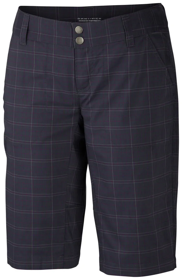Versatile Fit Active Wear Shorts Columbia Women Blue Saturday Trail II Plaid Short (Sun Protection)