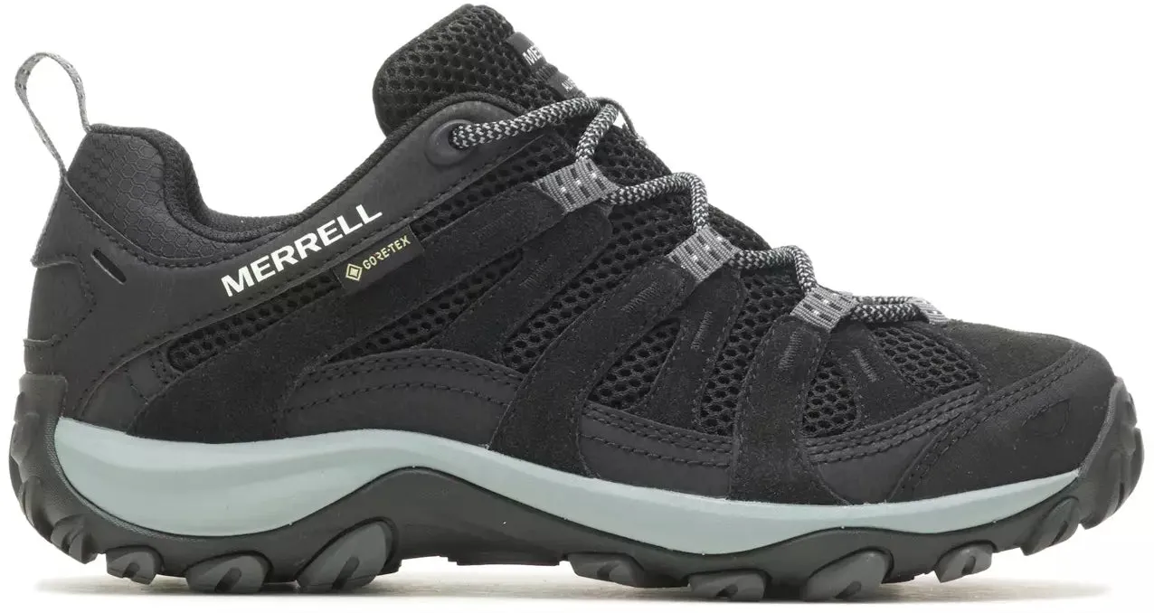 Pressure Relief Insoles Water Resistant Construction Merrell Alverstone 2 GORE-TEX Womens Walking Shoes - Black