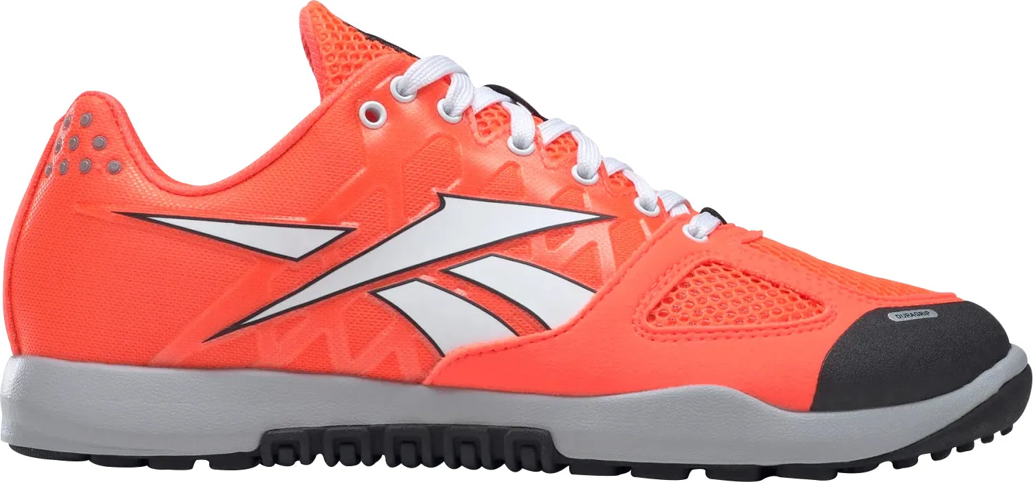 Reebok Nano 2 Womens Training Shoes - Orange Run Free Busy Path